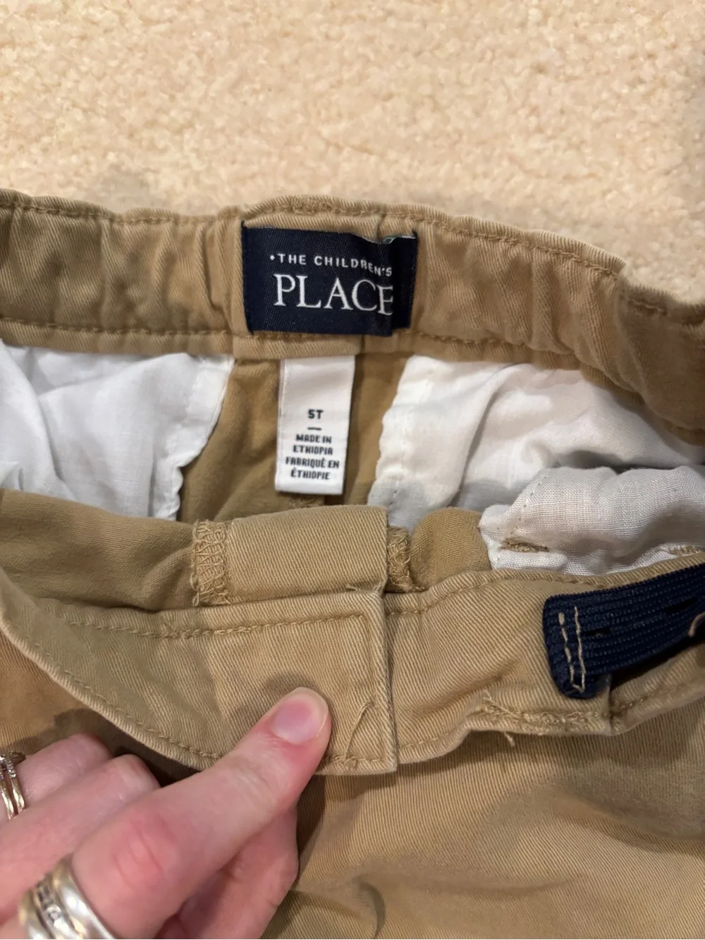 4 Pairs of Boys Chino Uniform Shorts Size 5/5T
